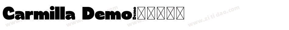 Carmilla Demo字体转换